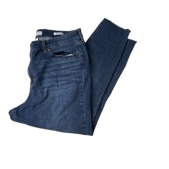 Sofia Jeans by Sofia Vergara Skinny Ankle size 18 medium wash raw hem blue jeans - Picture 1 of 11